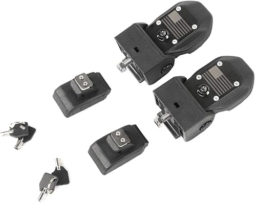 Miniatura 9 de YOCTM Pestillos de capó para Jeep Wrangler JL JLU 4XE Rubicon Sahara Sport Gladiator JT 2018-2023 Kit de cierre de capó con llave antirrobo (bandera