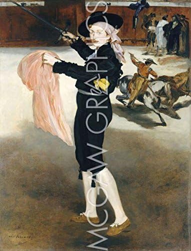 Mile Victorine meurent en el disfraz de una espada art print – Póster, 1862 by Edouard Manet, 11" x 14"