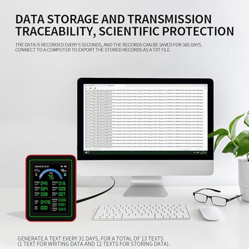18 in 1 Portable Quality Tester LCD Screen Backlight Indoor Air Quality Meter for Home Cars - Image 8