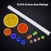 AUKUYEE 78Pcs Plastic Gear Set with Various Gear and Axle Belt Bushings for DIY Car Robot Project QY17