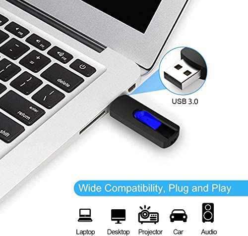 Vansuny 32GB USB Stick USB 3.0 Flash Drive 5Pack Memory Sticks Slide Retractable Thumb Drive (5 Mixed Color, 32GB) - Image 4