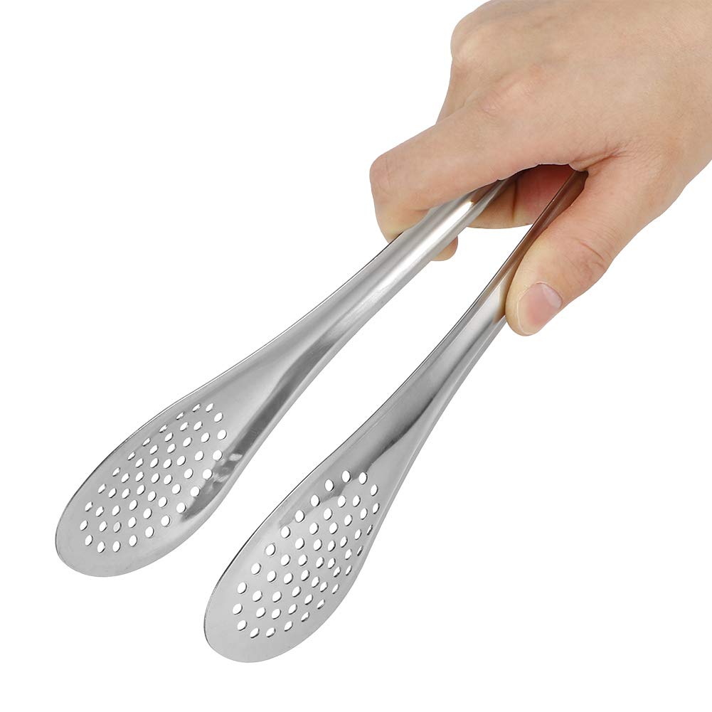 5Pack Stainless Steel Serving Tongs for Food, Multifunction Appetizer BBQ Buffet Clamp Ice Tongs for Tea Party Coffee Bar Kitchen Camp(30x8.5x4.5cm / 11.8x3.3x1.8in)