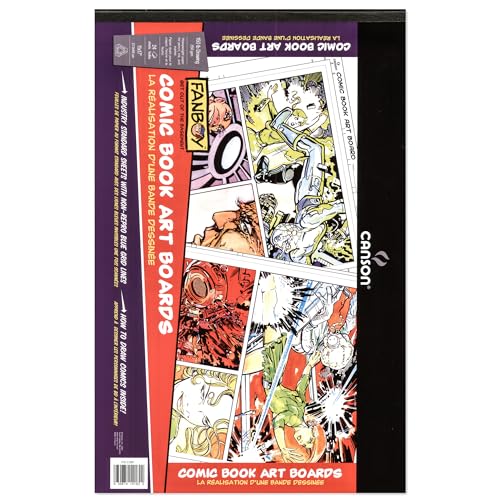 Canson Fanboy Comic book art boards 11 in. x 17 in. pad of 24