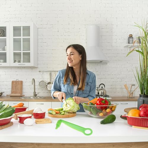 6 PCS Spiralizer for Vegetables, Portable Vegetable Spiralizer, Courgette Spiralizer Hand Slicer Cutter Cucumber Slicer Carrot Potato Spiral Cutter Spiraliser Kitchen Tools(Color Random) - Image 5