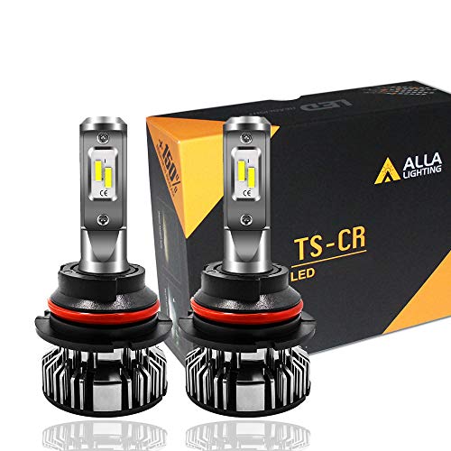 Alla Lighting 10000lm HB5 9007 LED Bulbs Dual High Low Beam Forward Lighting , 6000K Xenon White Extremely Super Bright TS-CR Replacement Alla Lighting 10000lm HB5 9007 LED Bulbs Dual High Low Beam Forward Lighting , 6000K Xenon White Extremely Super Bright TS-CR Replacement