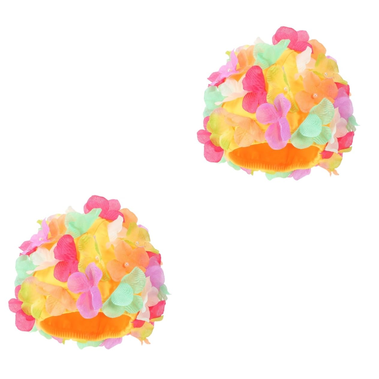 Kisangel Tappo Da Nuoto Cappello Da Bagno Piscina Cuffia Da Nuoto Nuotare i Floreale Per Tessuto Nuotata Donna Cuffia Da Bagno Cuffia Elastica Swim Cap Fiore Nylon