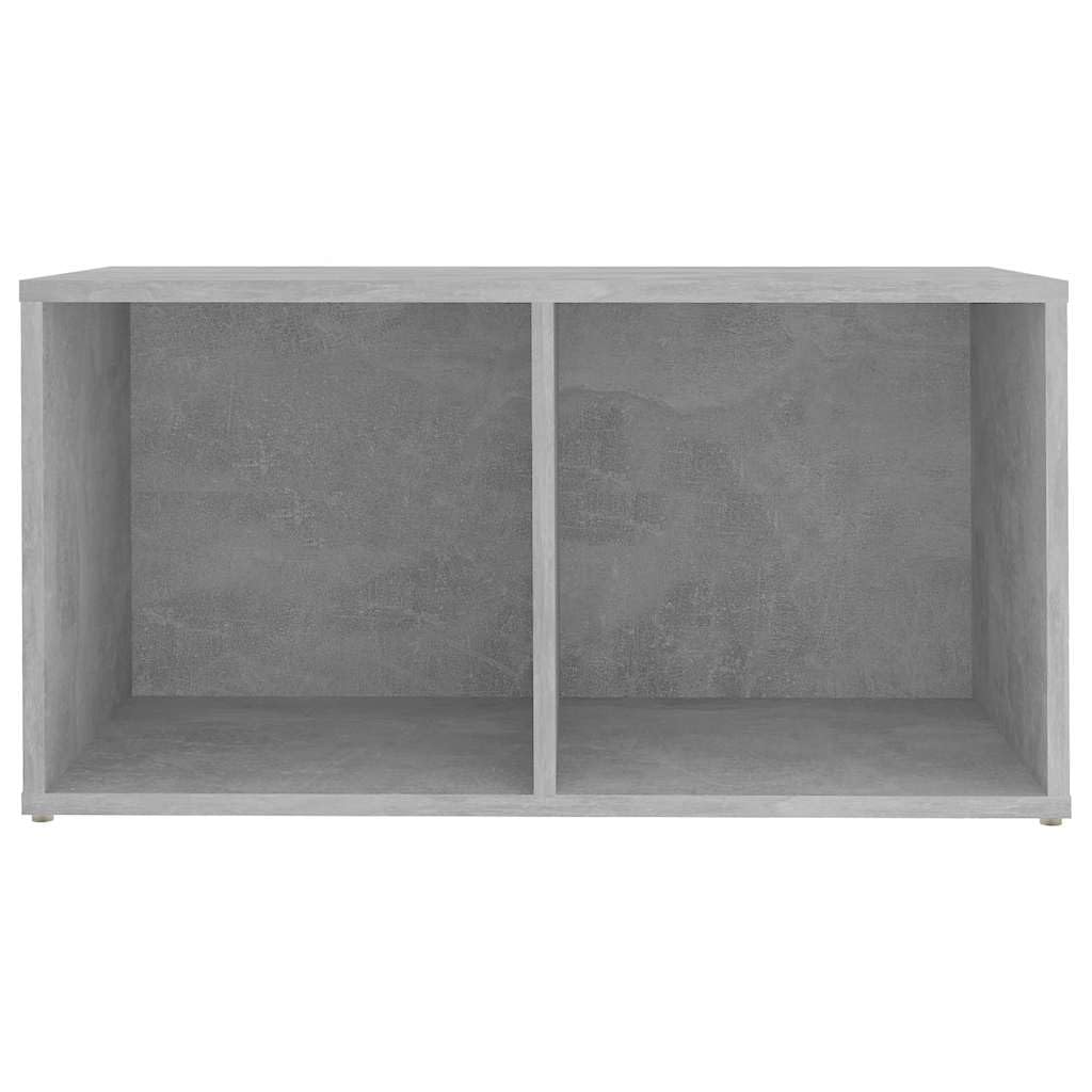 Set 2 Mobili TV Grigio Cemento 72x35x36,5 cm Legno Multistrato | Versatile set da 2 elementi posizionabili in orizzontale o verticale, ideale per organizzare il soggiorno moderno.