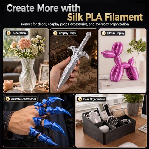 Image of Clear PLA Filament, Transparent PLA 3D Printer Filament 1.75 + /- 0.02mm | Neatly Wound Transparent PLA Filament 1kg(2.2lbs) Cardboard Spool, Fits for Most FDM 3D Printers