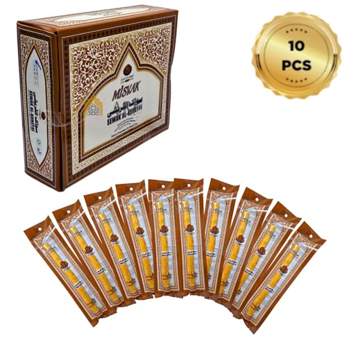 IDOBY Miswak Zahnbürste, 10er Pack Zahnputzholz, Traditionelle Zahnbürste 100% Natürliche Siwak Stück, Miswak Wurzel, Reinigend und Aufhellend, Umweltfreundlich & Nachhaltig IDOBY Miswak Zahnbürste, 10er Pack Zahnputzholz, Traditionelle Zahnbürste 100% Natürliche Siwak Stück, Miswak Wurzel, Reinigend und Aufhellend, Umweltfreundlich & Nachhaltig