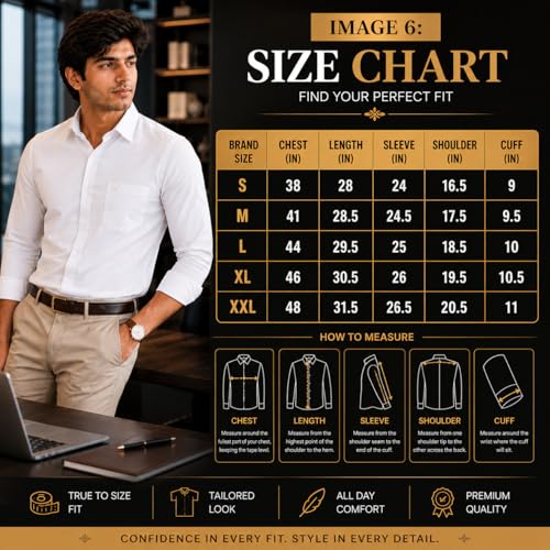XJARVIS Store XJARVIS Clifton Men’s Formal Shirt White XL - Image 7