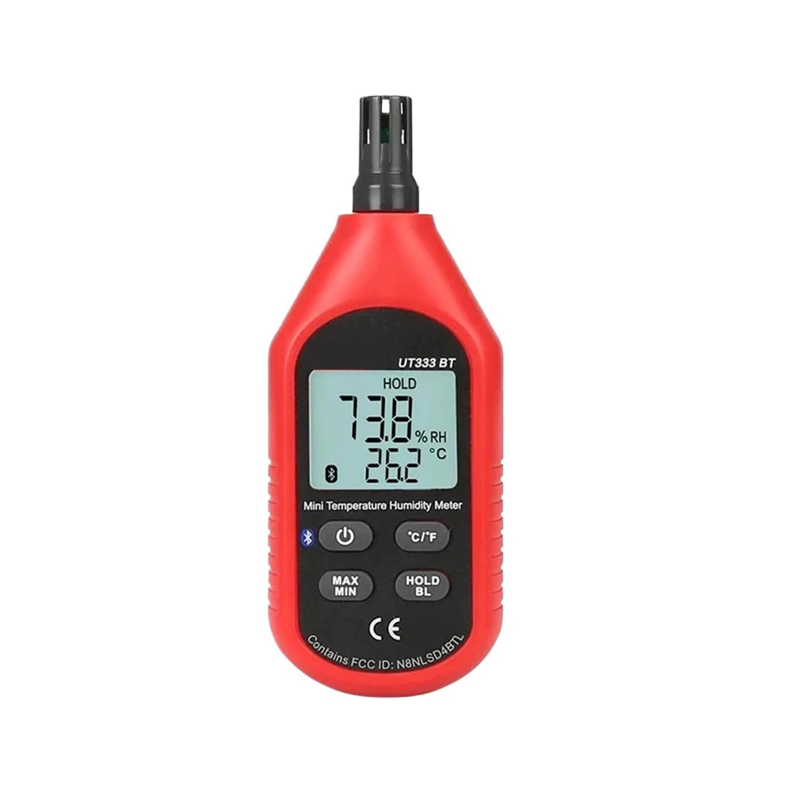 Termómetro higrómetro digital UT333BT - Medidor de temperatura y humedad Bluetooth 2 en 1, mini sensor(Ut333bt)