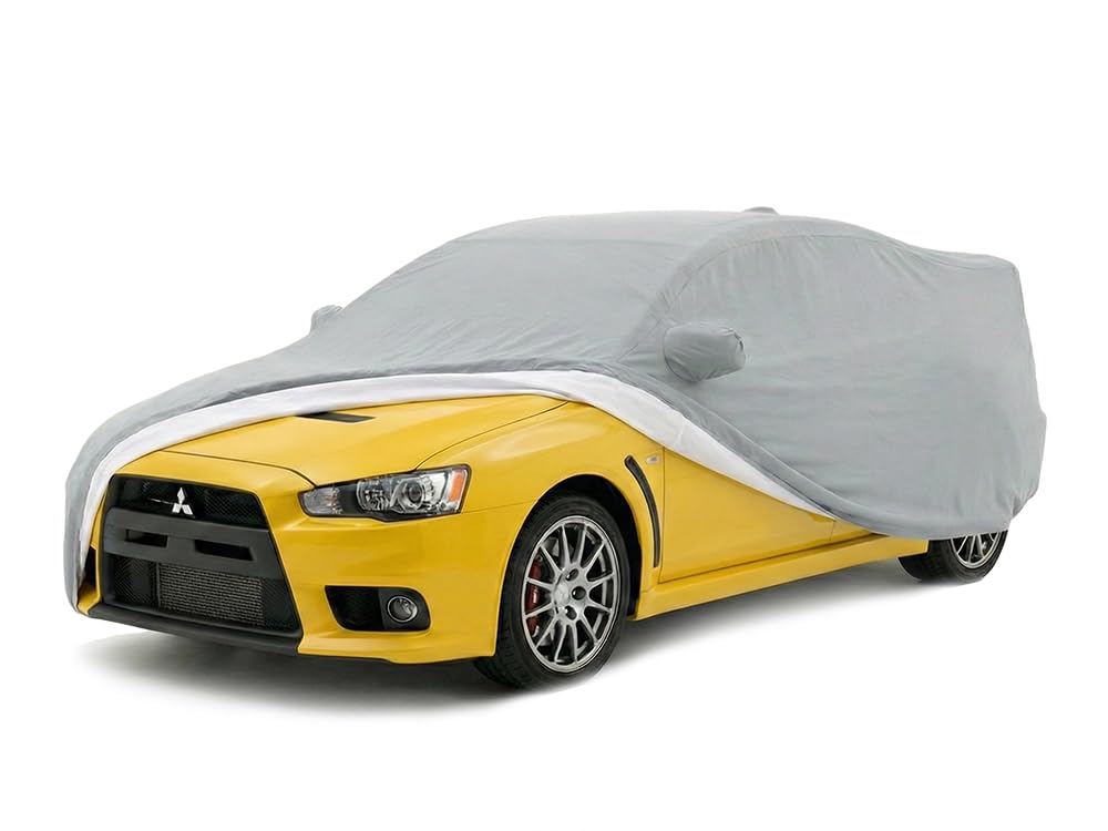 CarsCover Custom Fits for 2003-2017 Mitsubishi Lancer Evolution EVO Car Cover Heavy Duty All Weatherproof Ultrashield Covers