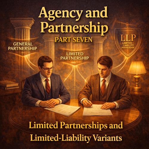 Agency and Partnership Part Seven: Limited Partnerships and Limited-Liability Variants