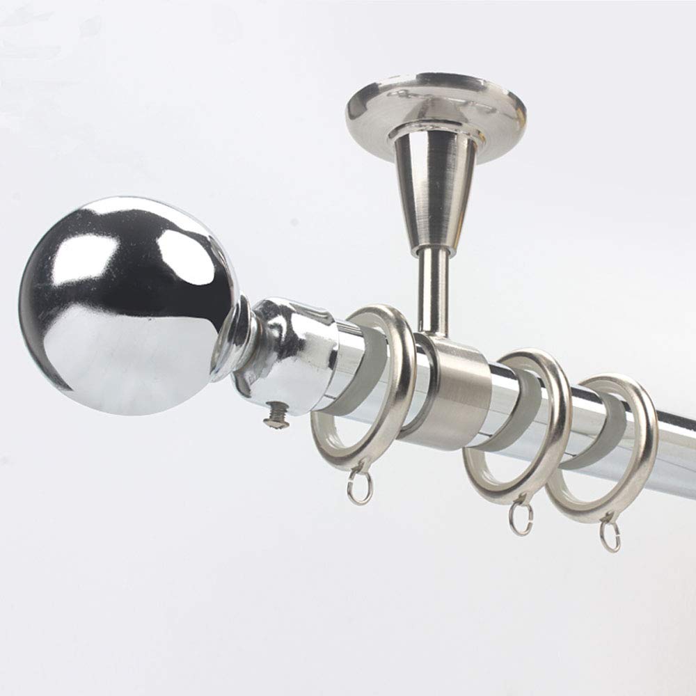 4pcs Support mural réglable pour tringle à rideau Support de Tringle à Rideau au Plafond 19mm 28mm