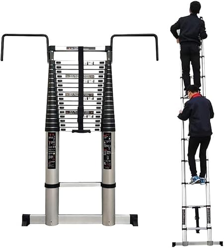 NEOCHY Lightweight Foldable Portable Portable Outdoor Extension Step Ladder with Support Bar Industrial Household Daily Use Telescoping Ladders Easy