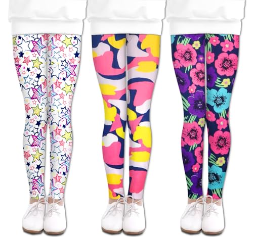 Image of LUOUSE Girls' Leggings Full Length Comfy Pants Trousers 4-13 Years
