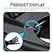 Dogary 2 PCS Car Grille Protection Net, Front Grill Intake Filter Net for Preventing Stone Leave, Fine Wire Water Tank Protective Mesh with 4 Hooks, Foldable Storage Engine Filter Accessory (Black)
