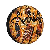 Copri Ruota di Scorta African Women Retro Copertura della Ruota Impermeabile Copriruota Antipolvere Copri Gomme per Accessori Tutti I Diametri Camion S