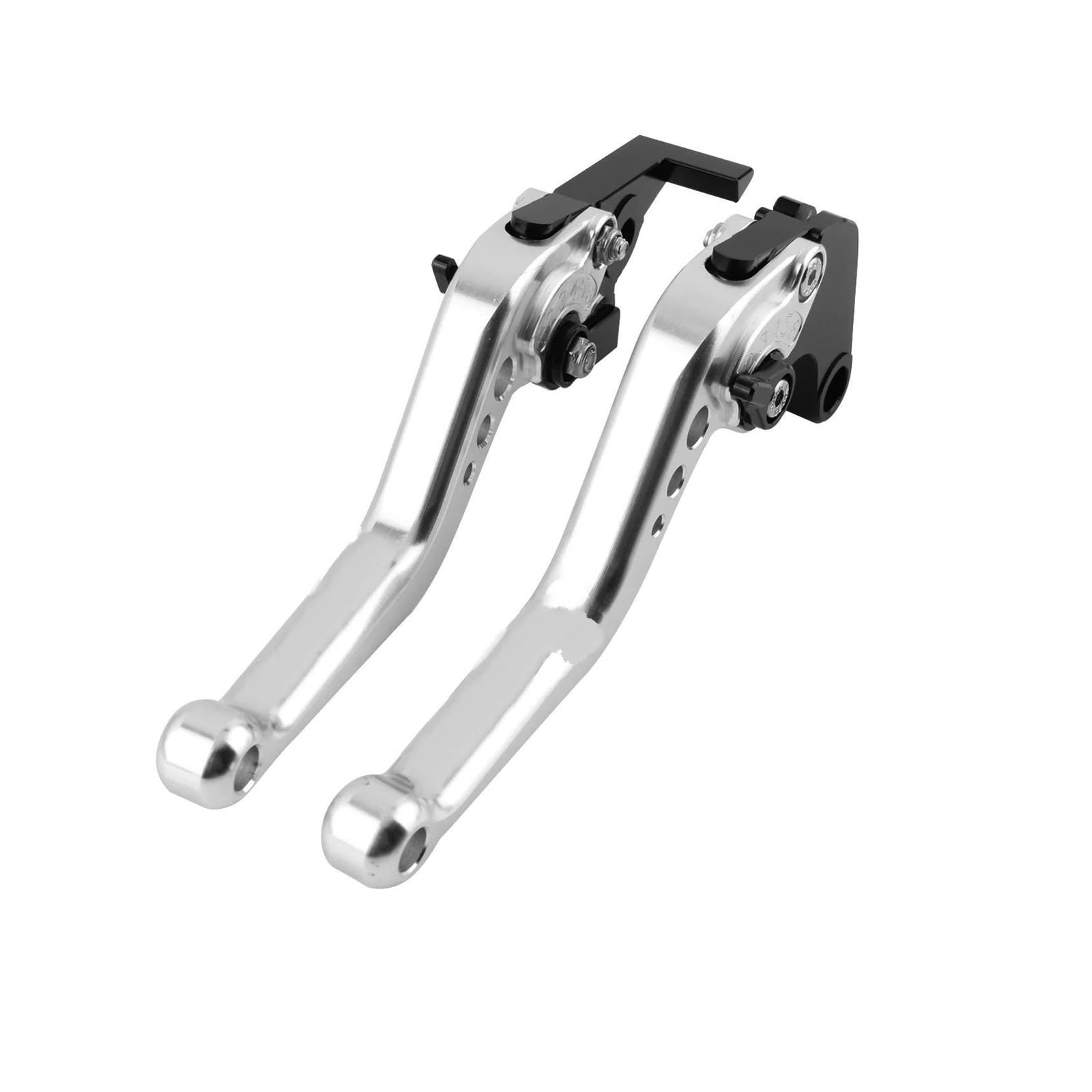 Leve Freno Frizione Moto per Kawasaki ER-6N ER6N 2009 2010 2011 2012 2013 2014 2015 2016 Accessori Moto Maniglie Corte Leva Freno Frizione(Argento)
