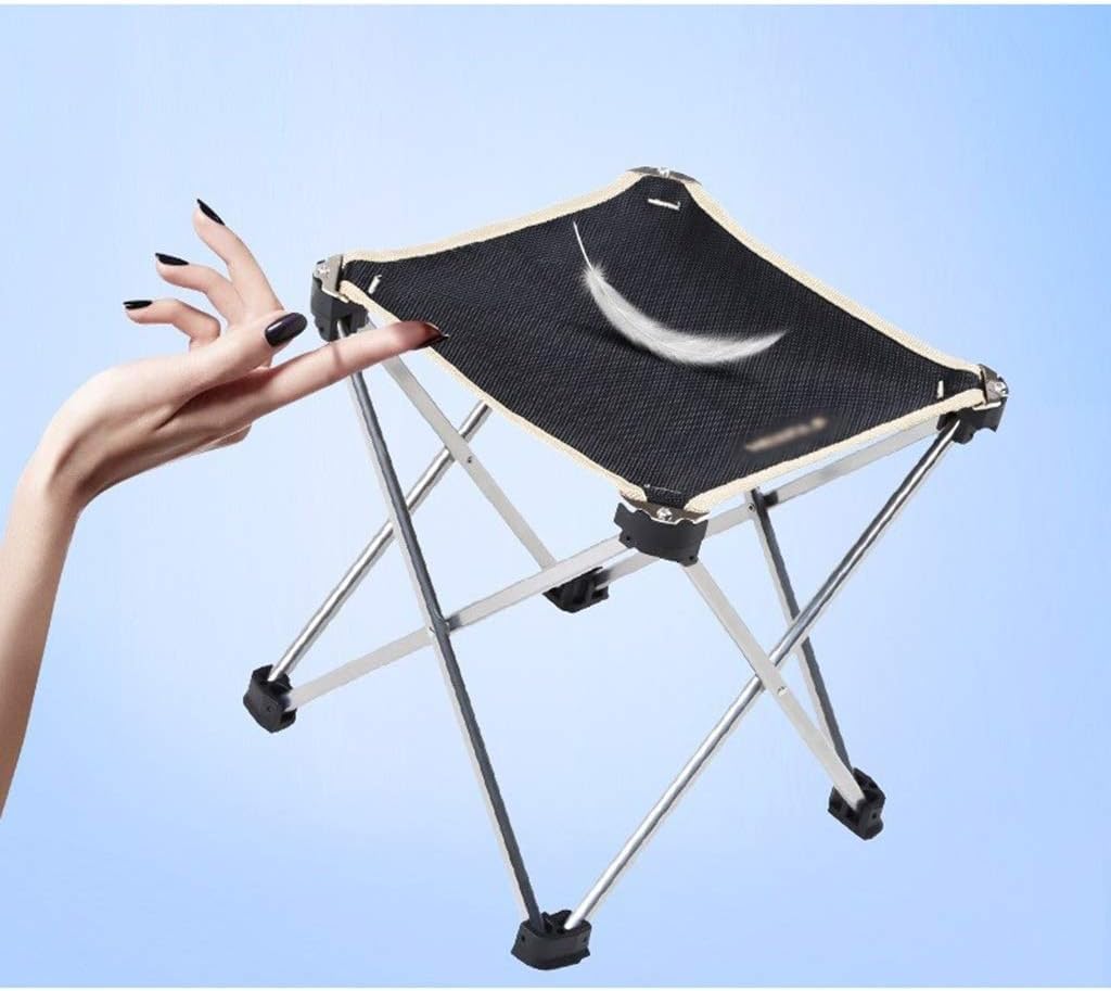 panchina del Campeggio, Sgabello da Spiaggia, Piccola Sedia Pieghevole Portatile for Escursionismo Campeggio Pesca Picnic Barbecue Viaggio Zaino in Spalla Sedile Giardino
