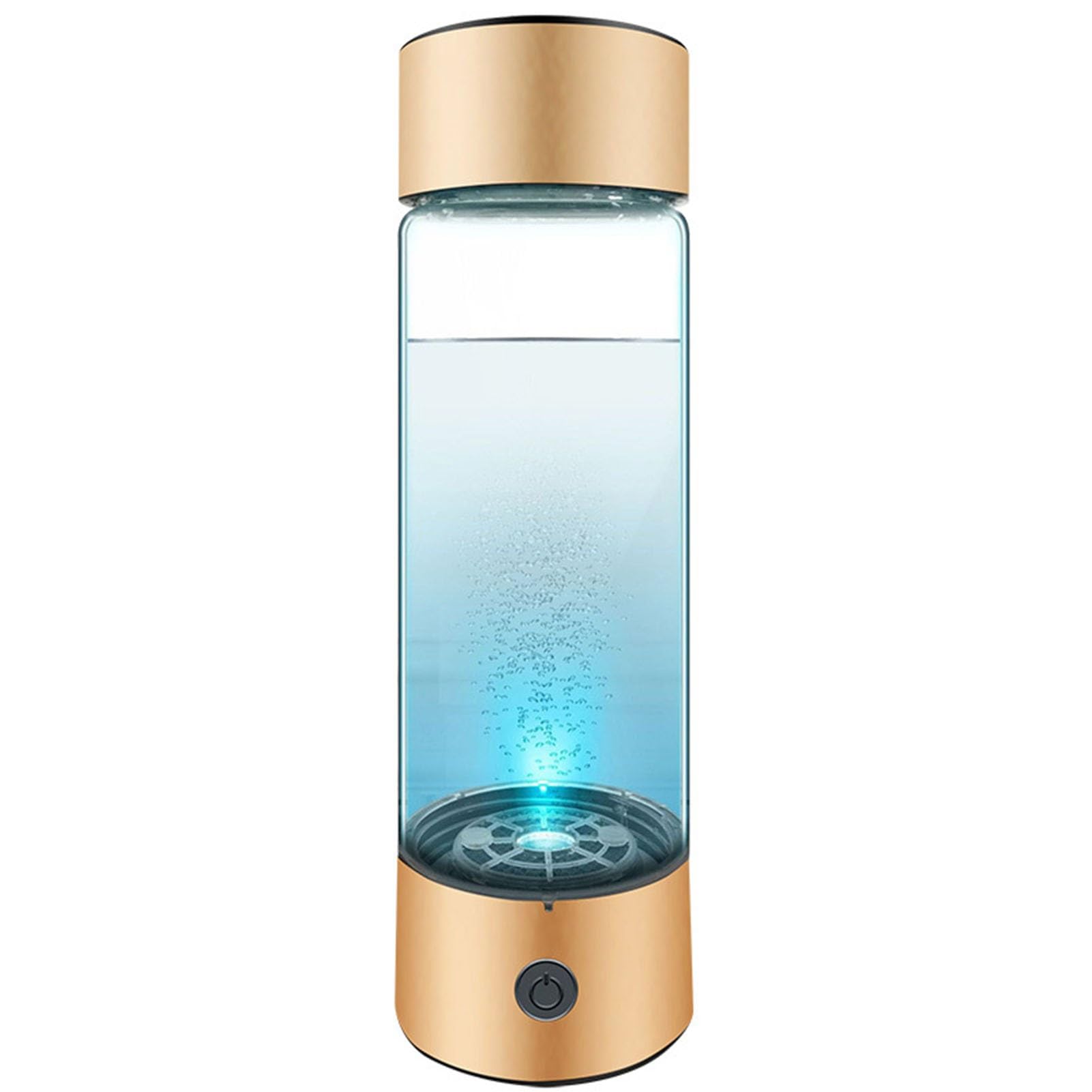 Bouteille d'eau hydrogène portable en verre 460ml pour hydratation nomade