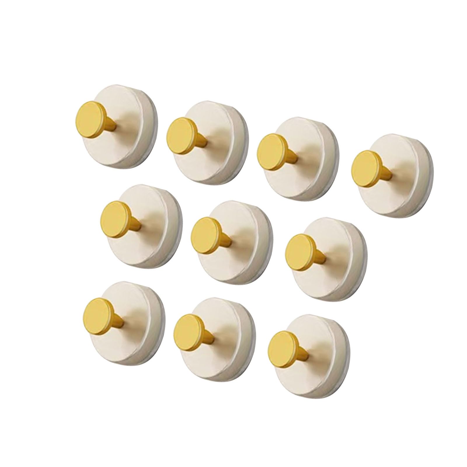 Hsioluted of 10 High Capacity Suction Hooks Foldable for Bathroom Waterproof Wall for Towels and Accessories Sturdy Shower Hangers