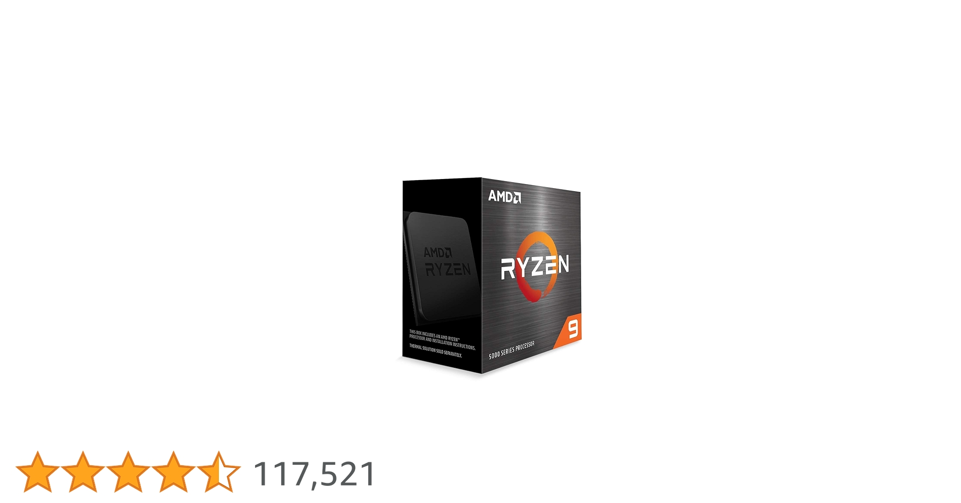 AMD Ryzen 9 5900X, 12 core Desktop Processor, 24 Threads, 3.7 GHz