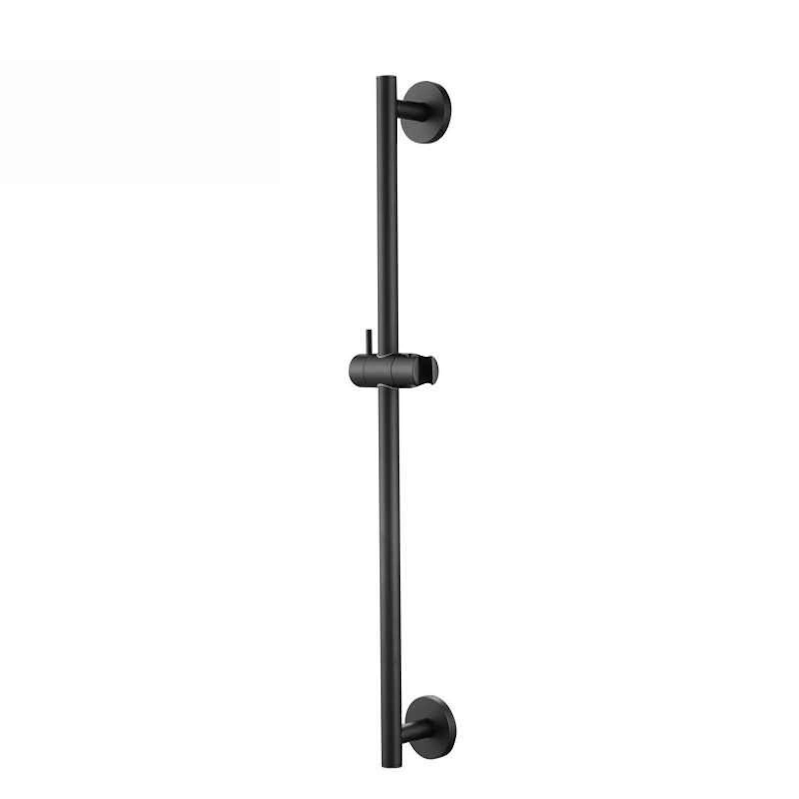 ENKIS13, Shower Slider Riser Rail, Riser Includes Shower Head Holder Bar and Shower Pole for Shower Head, Durable Matte Black Finish