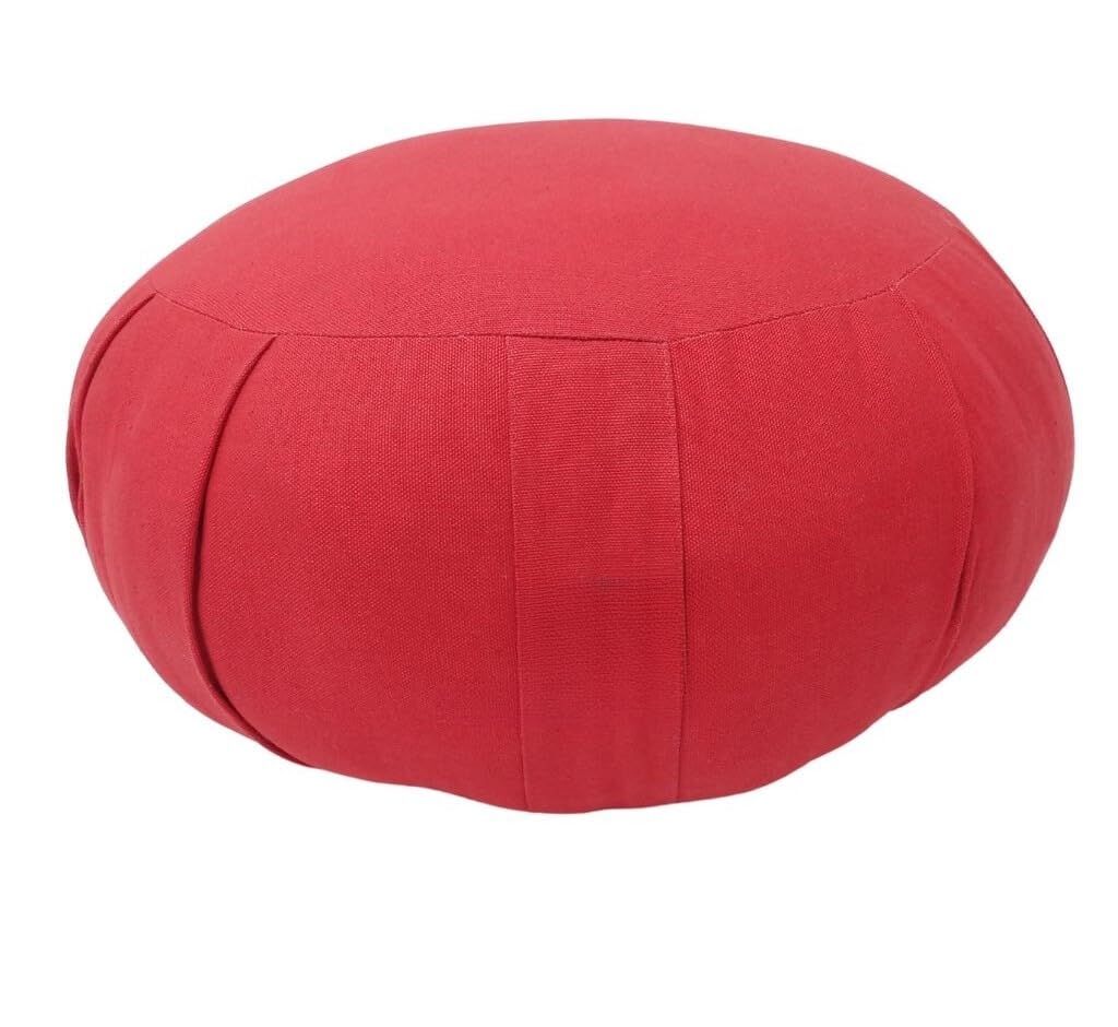 Zafu - Cuscino da meditazione in cotone biologico Kapok, 40 x 18 cm