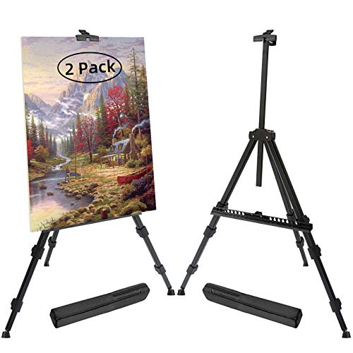 T-SIGN 72" Folding Aluminum Art Easel (Pack of 2)