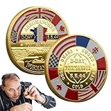 ✨️Hommage aux héros : portant un motif commémoratif, cette pièce rend hommage aux actes héroïques du jour J et marque les 80 ans du moment charnière qui a changé le cours de la Seconde Guerre mondiale.