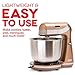 Dash Stand Mixer (Electric Mixer for Everyday Use): 6 Speed Stand Mixer with 3 qt Stainless Steel Mixing Bowl, Dough Hooks & Mixer Beaters for Dressings, Frosting, Meringues & More - Black
