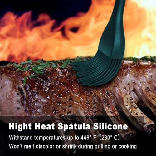 Image of Walfos 600℉ Heat Resistasnt Basting Brush, BPA Free Silicone Pastry Brushes for Cooking, Spread Oil Butter Sauce for Baking Kitchen BBQ Grill, Dishwasher Safe, 2 Size (Large and Samll)