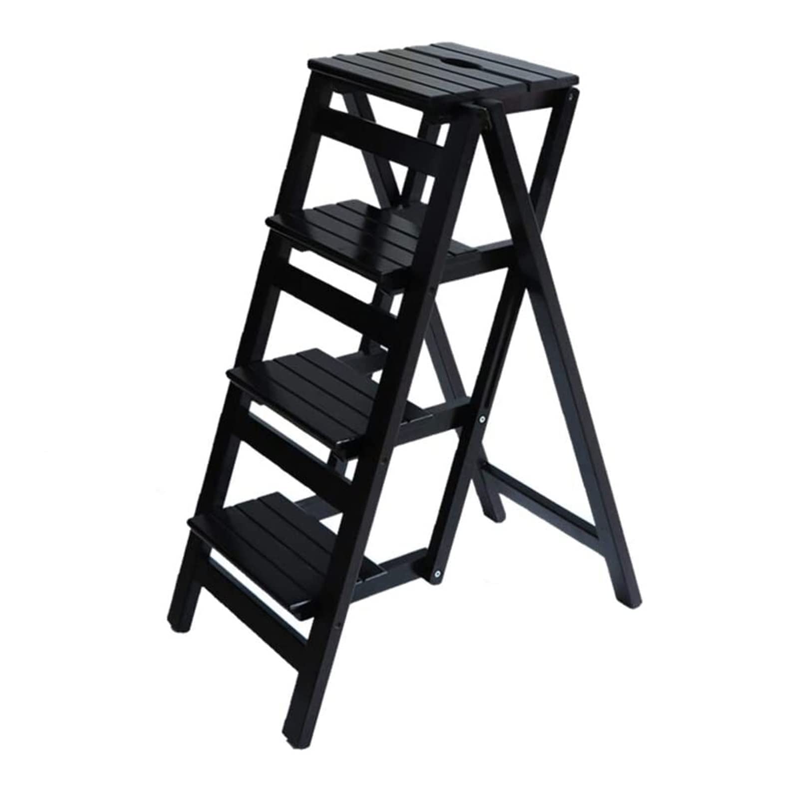 Buy Full Solid Wood Ladder, Stepladder Home Chair Ladder Stool Dual