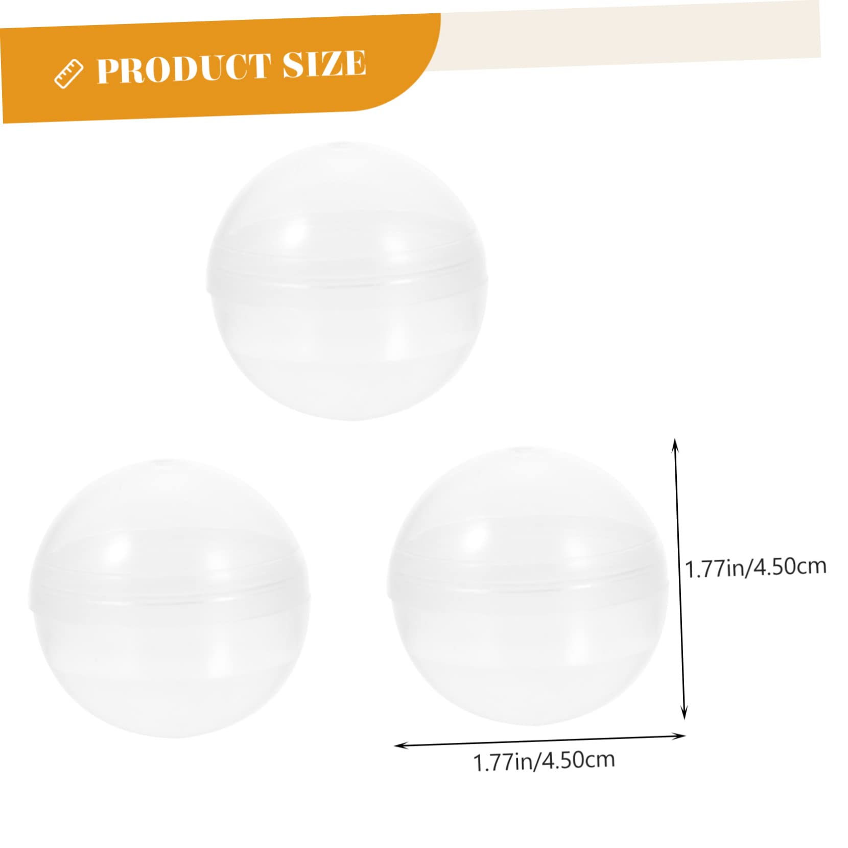 JOINPAYA Round Small Fillable Balls Plastic Empty Ball Twisting Toy Ball Boys and Girls Toys Storage Capsules