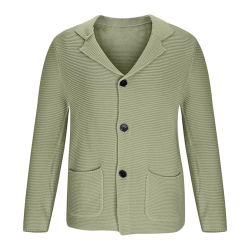 Mens Cardigan Sweater Long Sleeve Casual V Neck Button Down Knitted Sweaters with Pockets Fall Fashion Thermal Clothes3