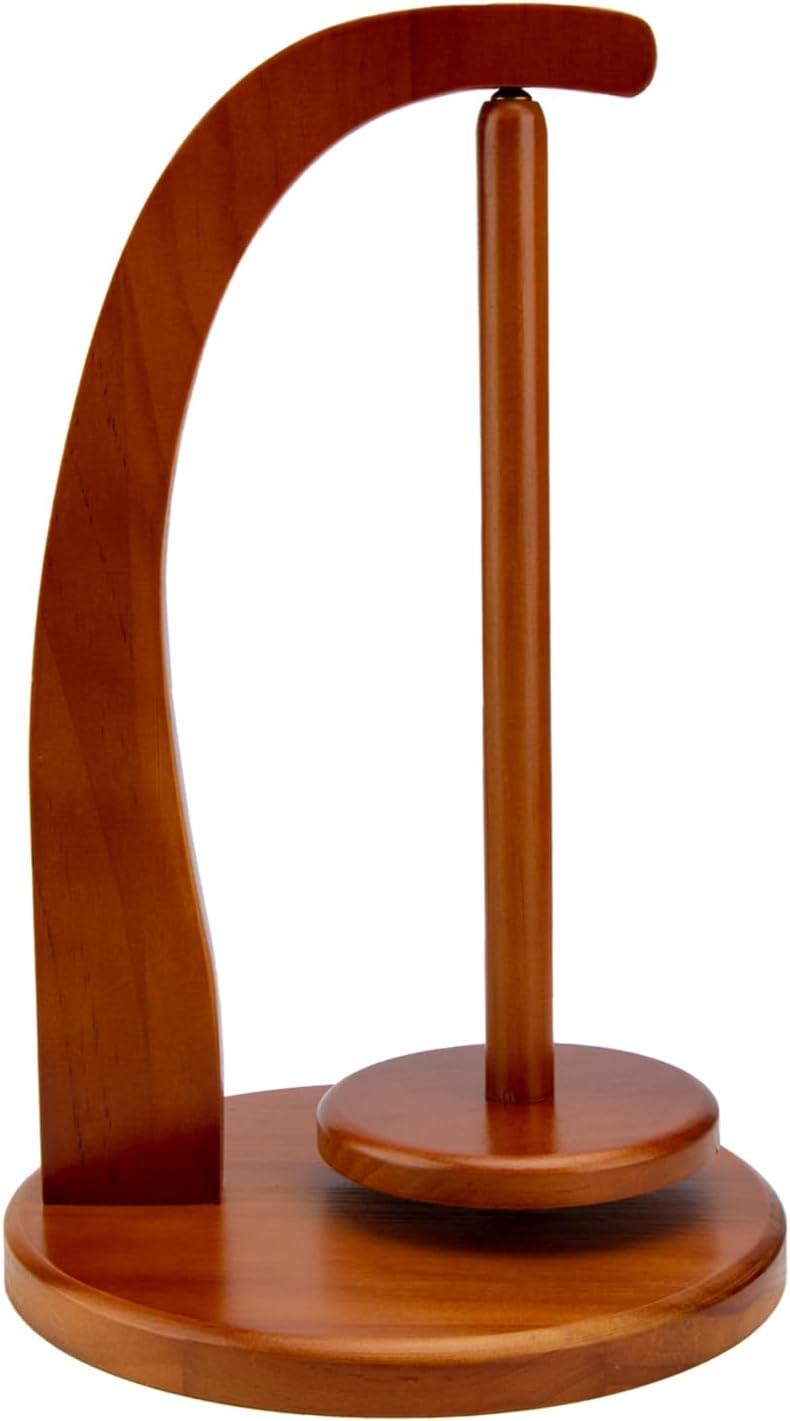 Wooden Yarn Holder for Crocheting Rotating,