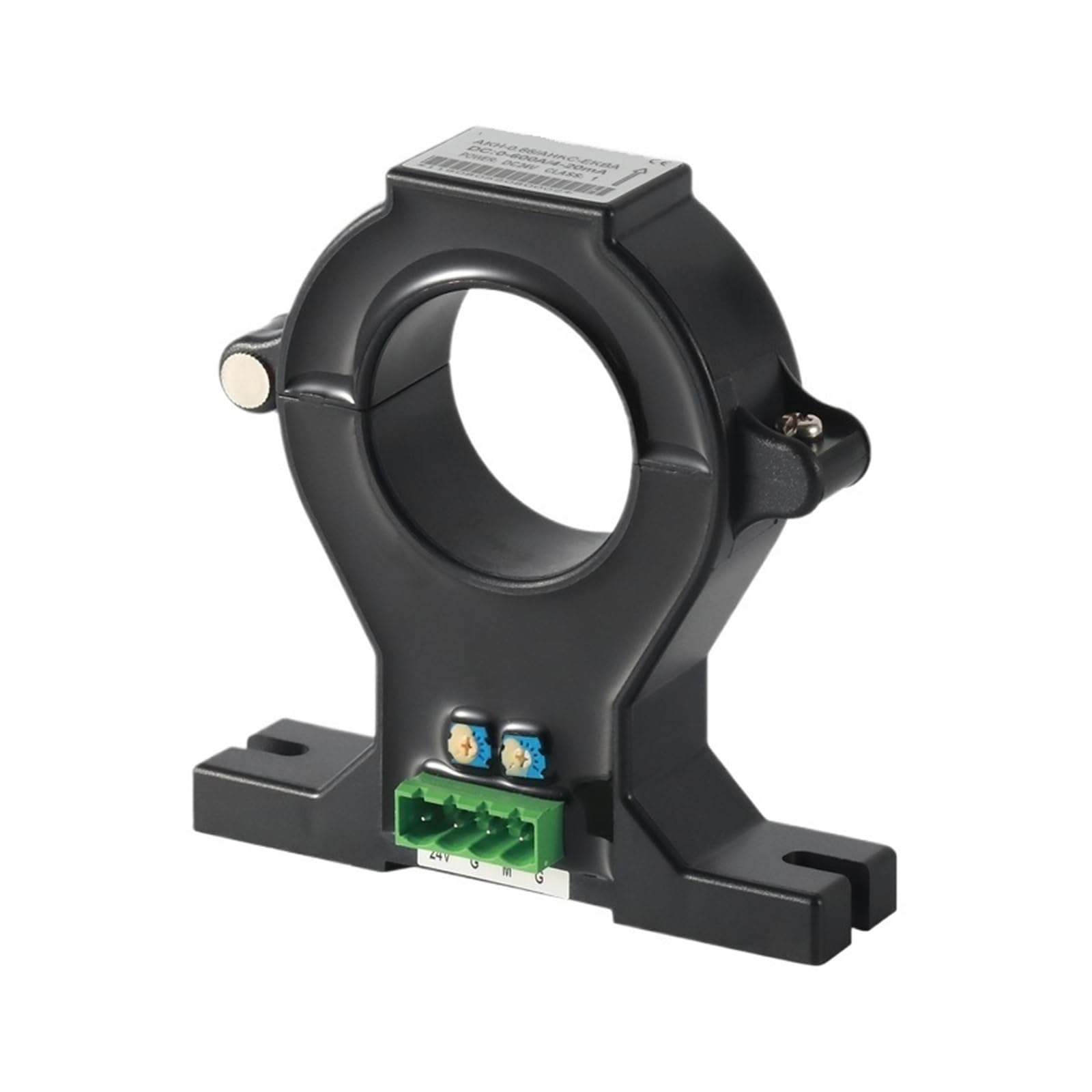 Nacodlul Dc 0-100A Ahkc-Ekaa Dc Input Aperture Φ20mm Current Sensor Dc 4~20Ma Output Dc12v/24V Power Supply(,Power 24V Dc)