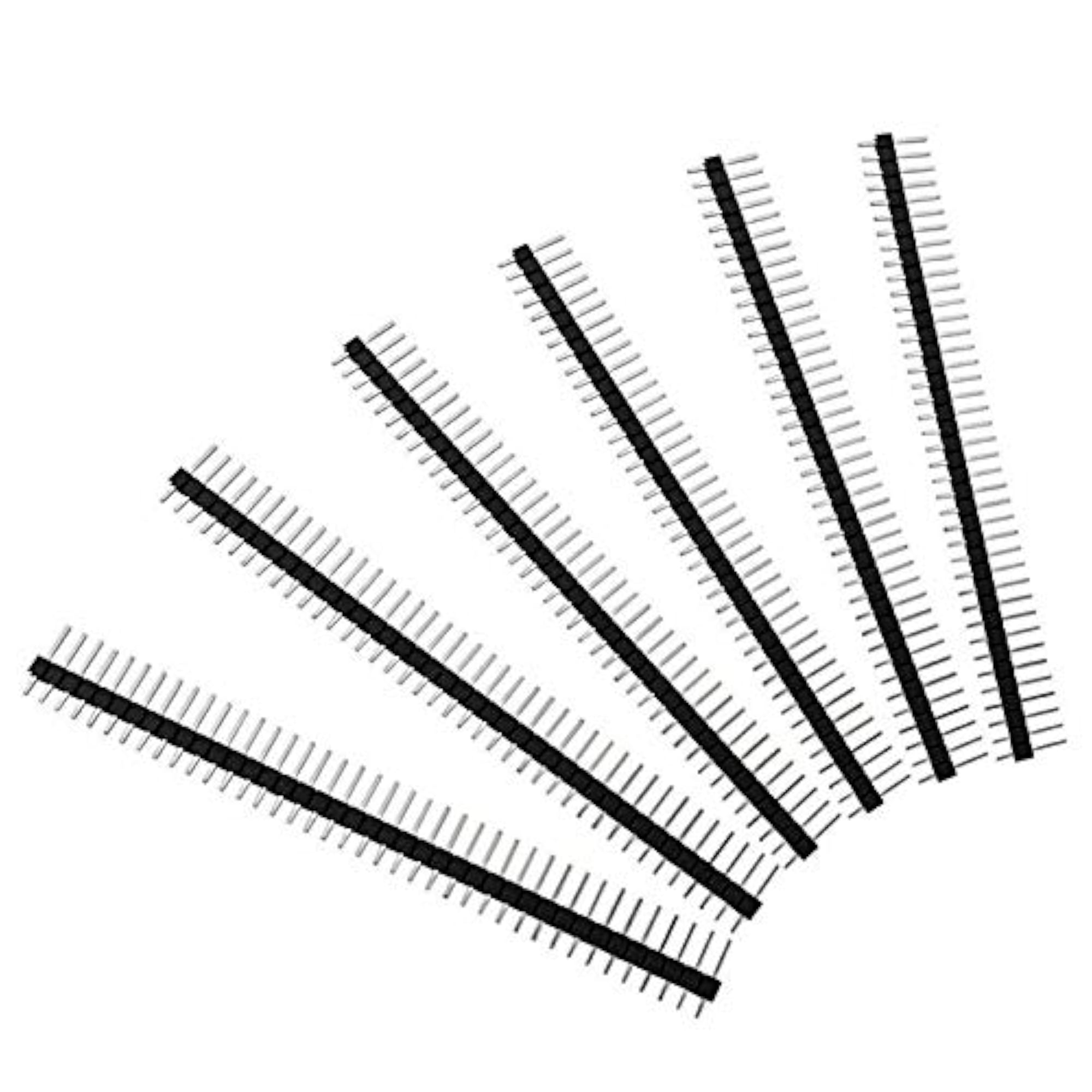 100pcs Male Header Pins, Straight Single Row 40 Pin