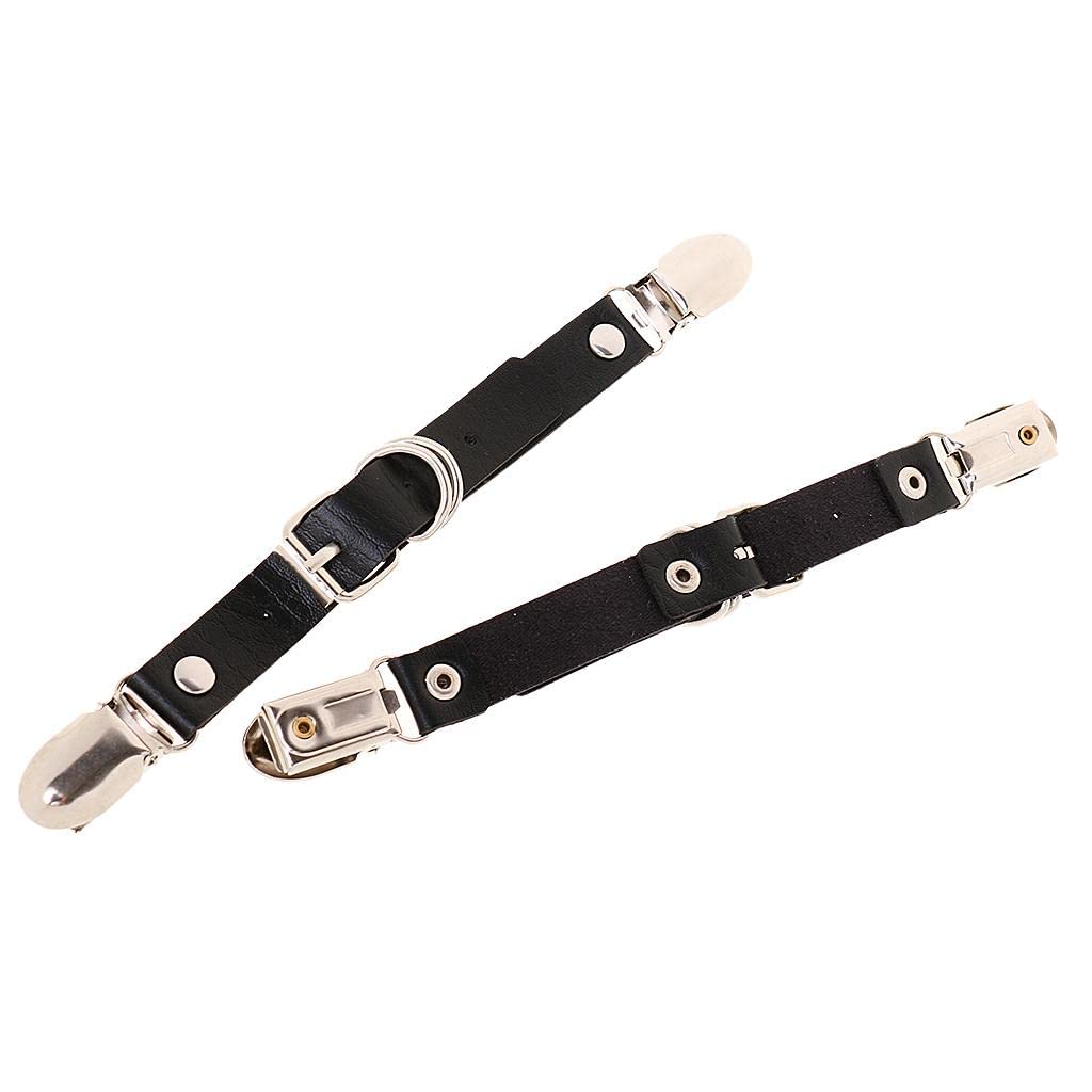 ELBME® Women's Leg Garter Belt Punk Goth Thigh Suspenders Stockings Belt Black-image-48