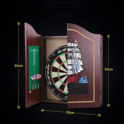 CFDZCP Dartscheibe In Schranktüren Eingebaut Mit Integrierter Anzeigetafel, Dart-Aufbewahrung for 6 Darts, Perfekt for Familienspielzimmer, Keller, Hausbars – Bild 7