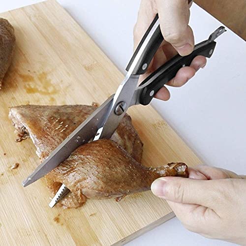 Tijeras de cocina, Tijeras de cocina Tijeras de cocina fuertes Acero inoxidable Aves Pescado Hueso de pollo Tienda mundial Tijeras para aves