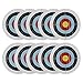 Archery Target Paper Face 40x40cm High Visibility Target Sheet with Multiple Holes for Arrow Bow Practice Indoor Outdoor Sports Training 10 Pack