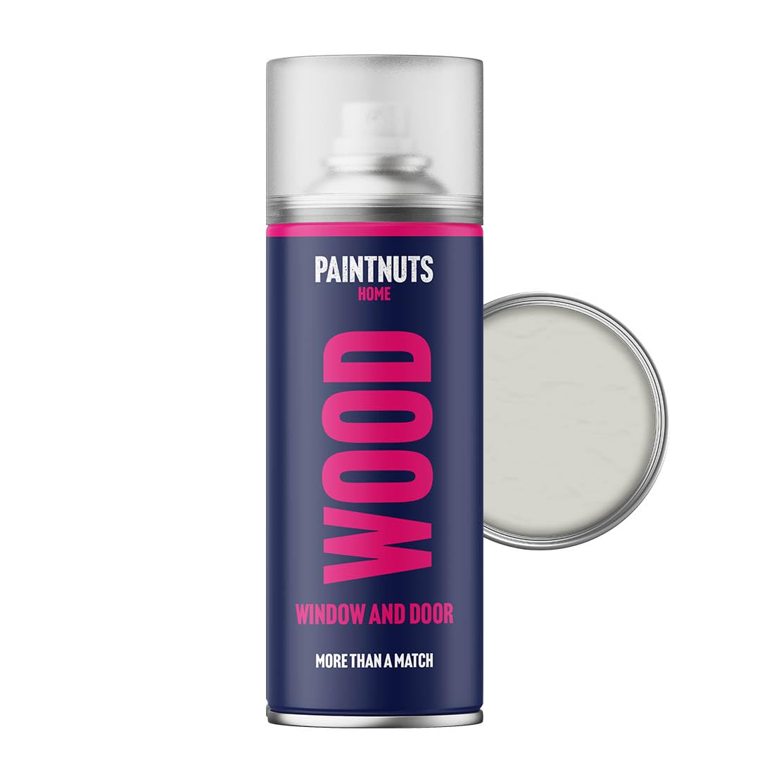 Paintnuts Kitchen Cupboard Paint - RAL-9002 - GREY WHITE Satin 400ml Spray Can