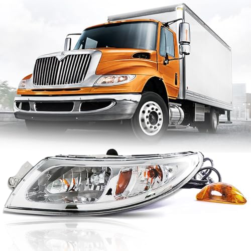 Seassauto headlight fit for Durastar 4100 4200 4300 4400 2001-2016 and 2002-2016 Transtar 8500 8600 Series Driver Left Side