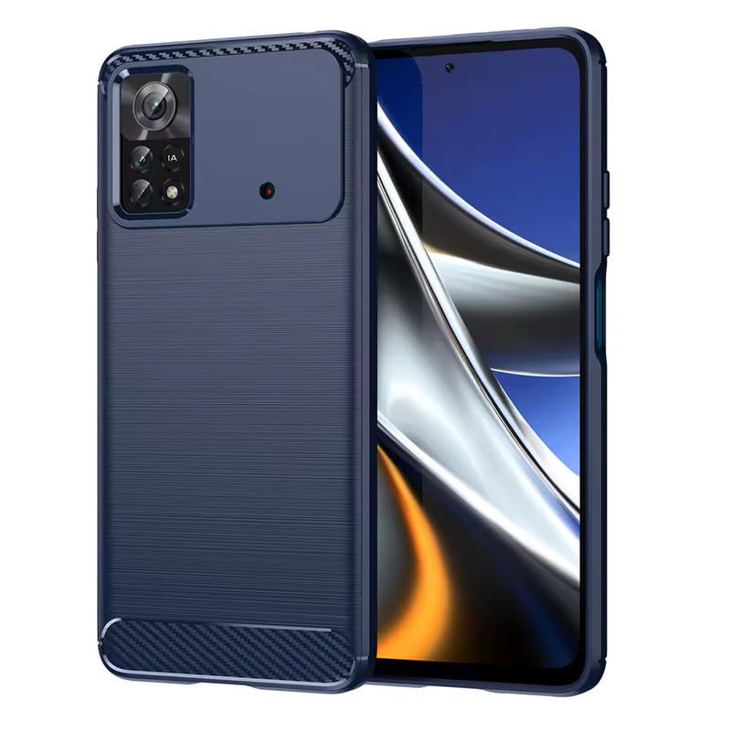 Image of Basic Case for Poco X4 Pro 5G (Carbon Fibre Blue)