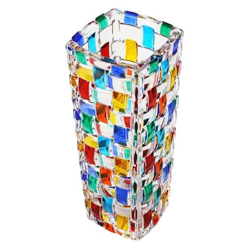 花瓶 おしゃれ ミニ 一輪挿し ガラス フラワーベース ZECCHIN 【BOSSANOVA H16】 角柱 ポップ スクエア ギフト 花器 新築祝い 結婚祝い プレゼント 母の日