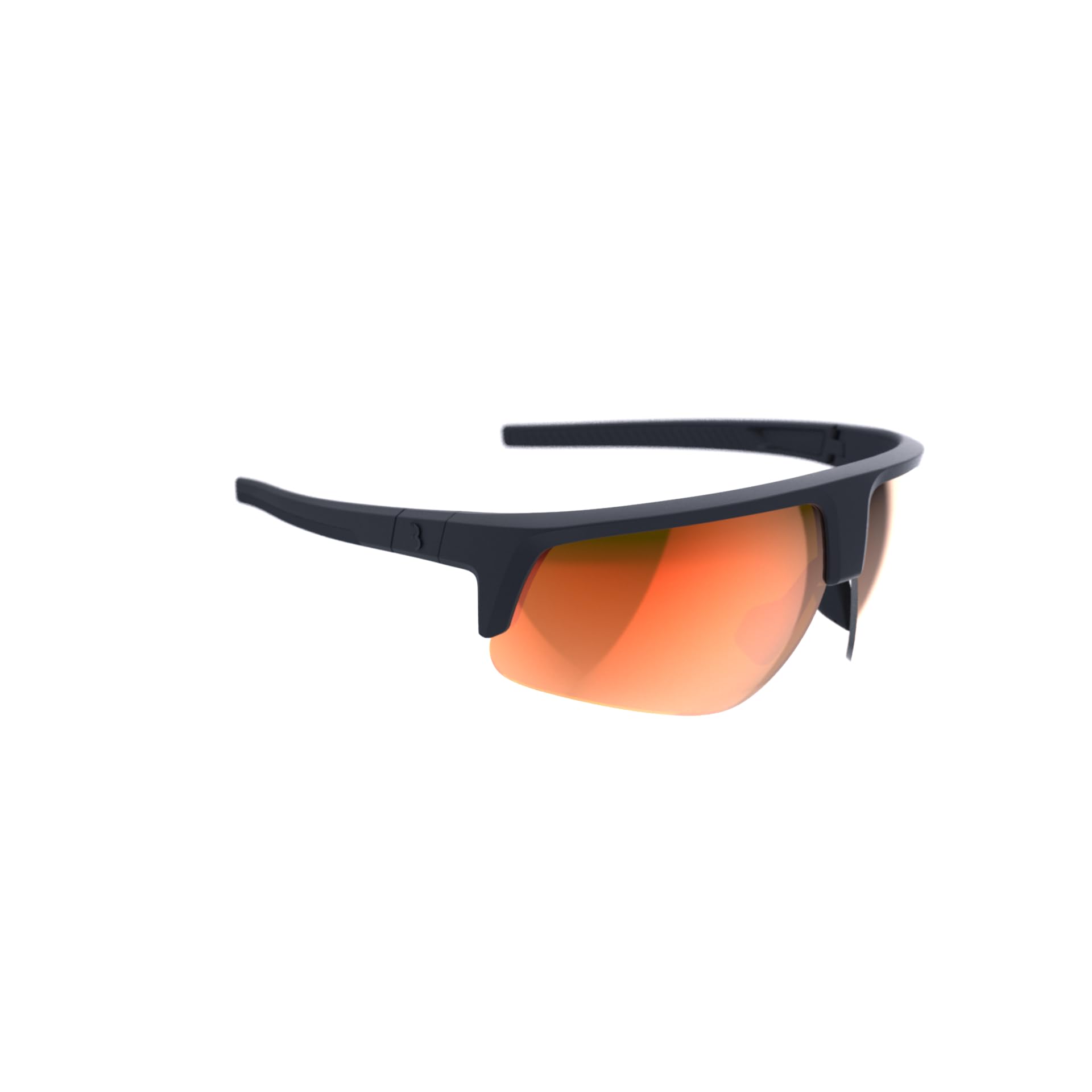 BBB Cycling Glasses High Contrast Sports Glasses Professional Cycling Sunglasses Men and Women 100% UV Protection Gravel Bike Road Bike & MTB Valor FLUX Matt Black Red BSG-81