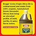Bragg Organic Extra Virgin Olive Oil – Made with Greek Koroneiki Olives – Cold Pressed EVOO for Marinades & Vinaigrettes – USDA Certified, Non-GMO, Kosher (128 fluid Ounce)