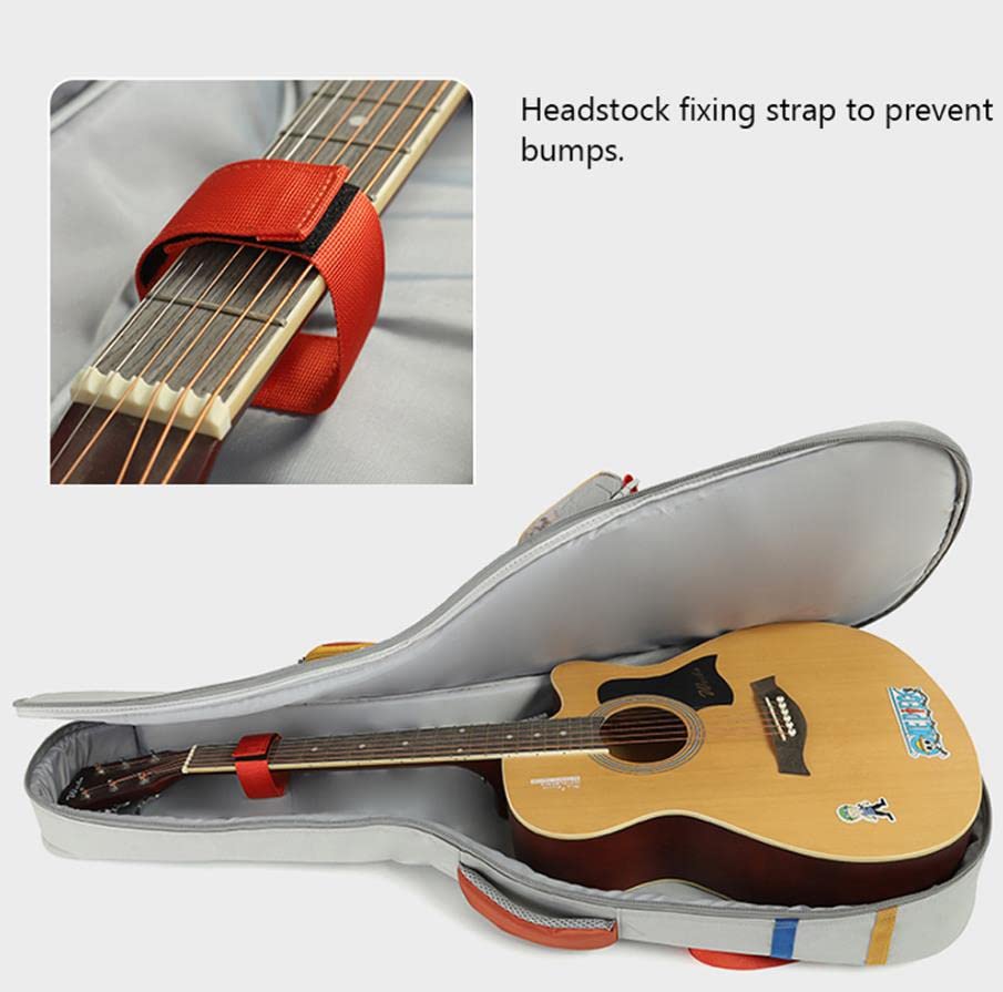 Hm Vicyy Oxford Guitar Bag,Housse Guitare Folk,Tour de Cou intégré,intérieur en Coton perlé rembourré 12 mm,avec 2… - Les Beatles, Paul McCartney, John Lennon, RIngo Starr, George Harrison Hm Vicyy Oxford Guitar Bag,Housse Guitare Folk,Tour de Cou intégré,intérieur en Coton perlé rembourré 12 mm,avec 2… – Image 5